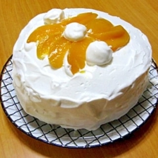 桃の重ねケーキ